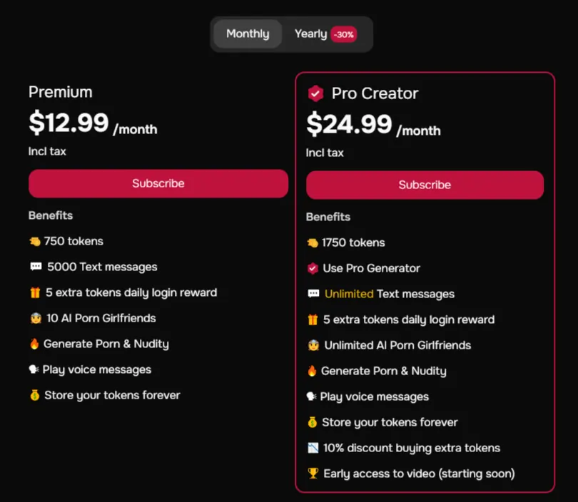Sugarlab AI Pricing Plan